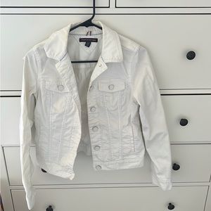 White jean jacket